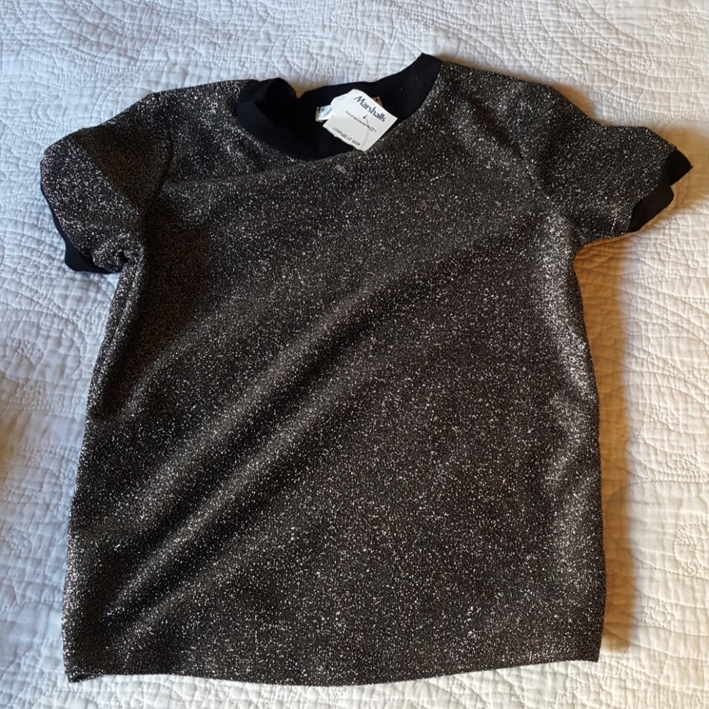 Silver sparkle shirt